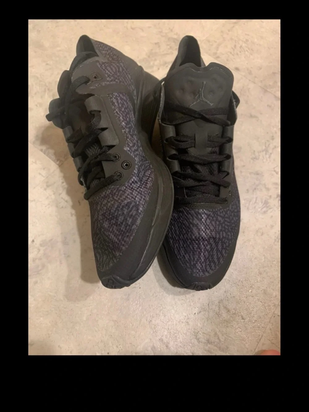 Jordan Men's Black and Dark Gray Athletic Sneakers